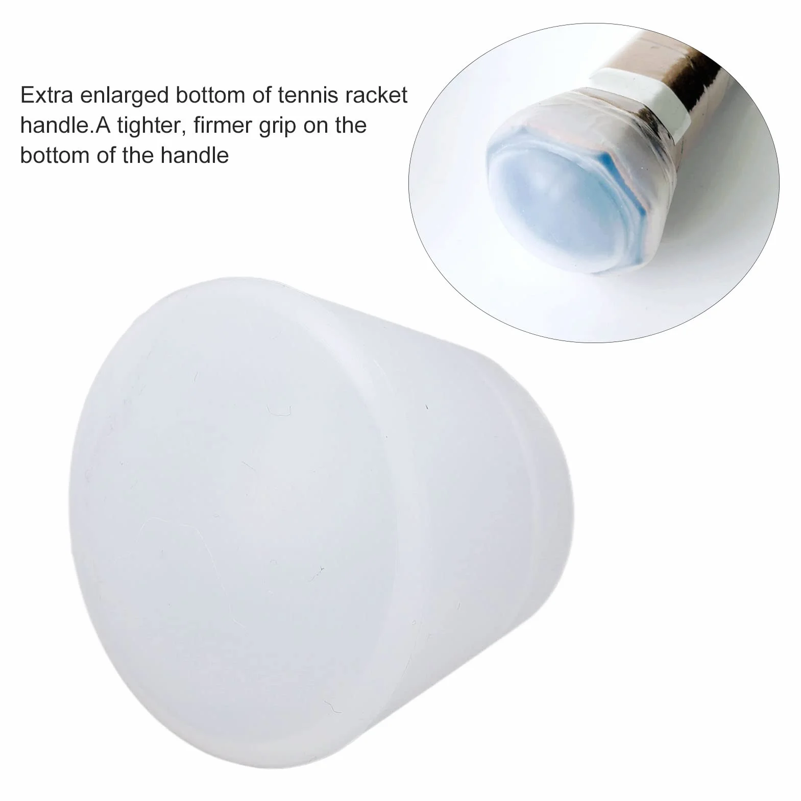 Amortisseurs de Raquette en Silicone pour Tennis étui Antichoc Couverture Arrière