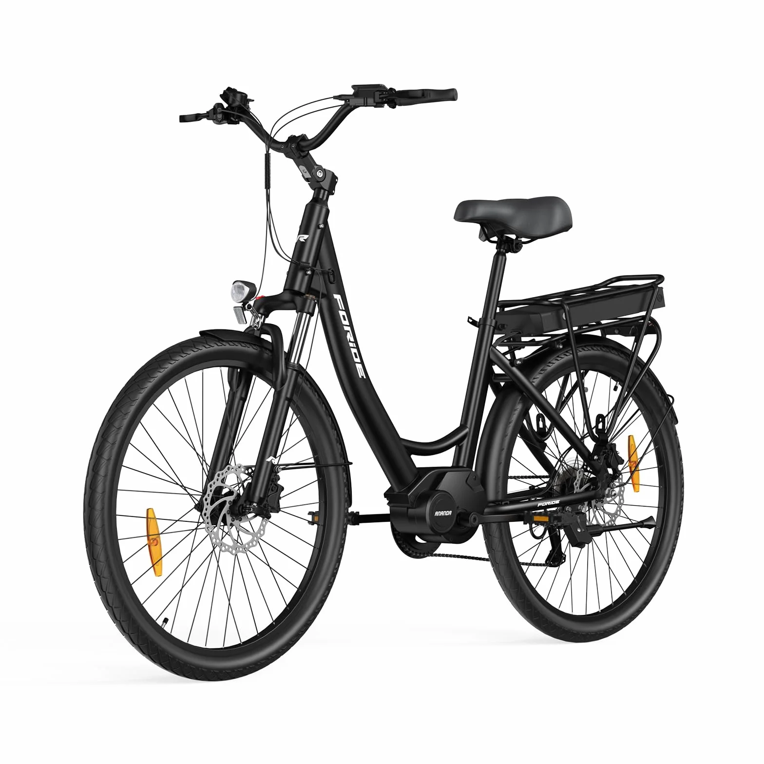 Vélos électriques Urbano 2 26 Pouces Moteur Central 36V 13AH 250W VTC Homme Femme Autonomie 100km
