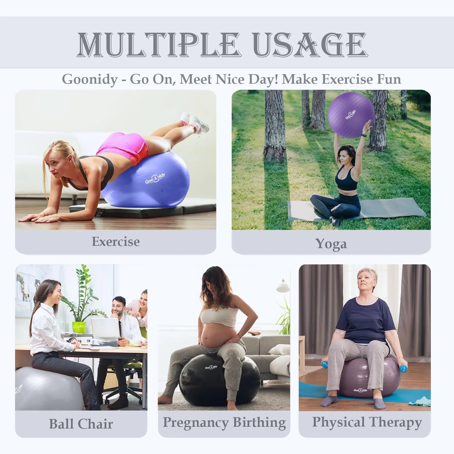 Gros Ballon Grossesse Gonflable, Swiss Ball Chaise Femme Enceinte Pour Pilates Gym Yoga Fitness