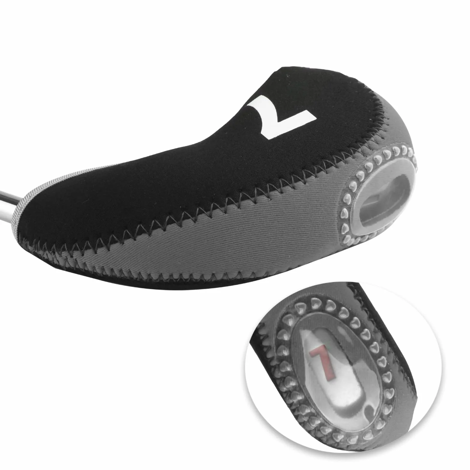 Andux Lot de 10 Housses de tête de Club de Golf Transparente