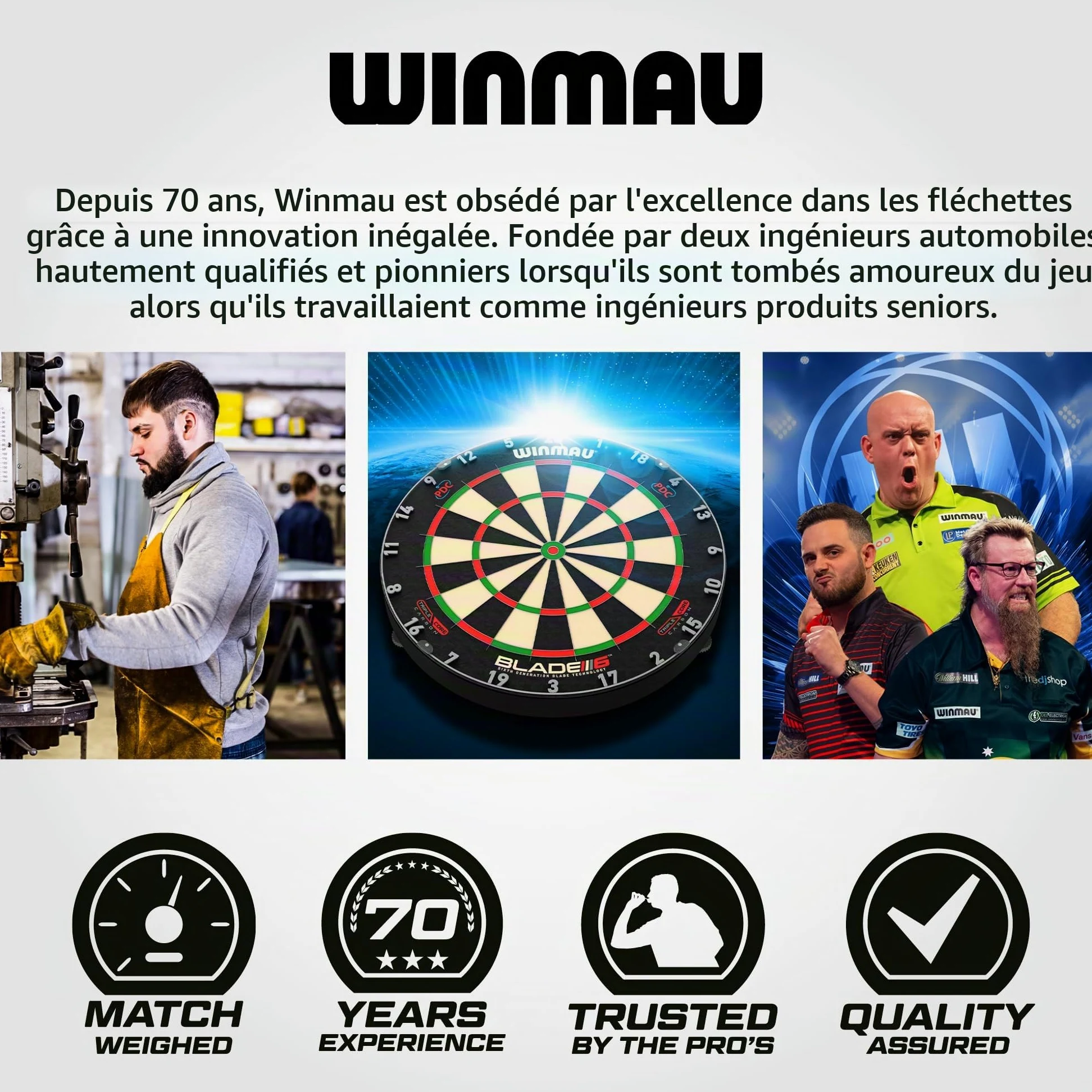 WINMAU Michael Van Gerwen MvG Signature Edition – 90 % tungstène – Kit de fléchettes professionnel avec ailettes et tiges – Disponible en pointe souple 18 g et pointe en acier 22 g, 23 g et 24 g