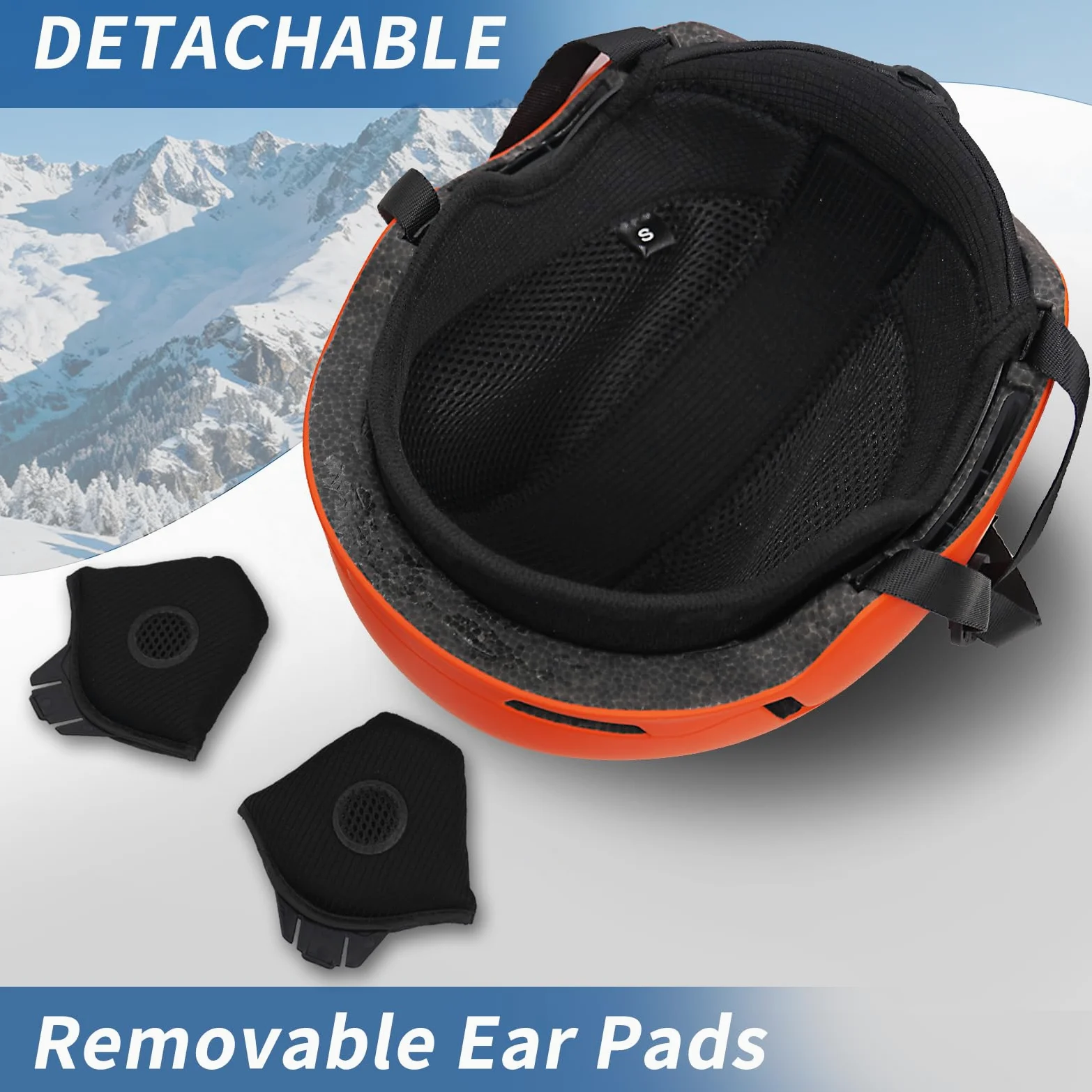 VCOROS Casque de Ski avec Lunettes de Ski Masque DXH816 Adapté au Ski | Casque de Snowboard avec Détachable Cache Oreilles pour Hommes Femmes Anti-UV Anti-Vent Casques de Neige pour Snowboard