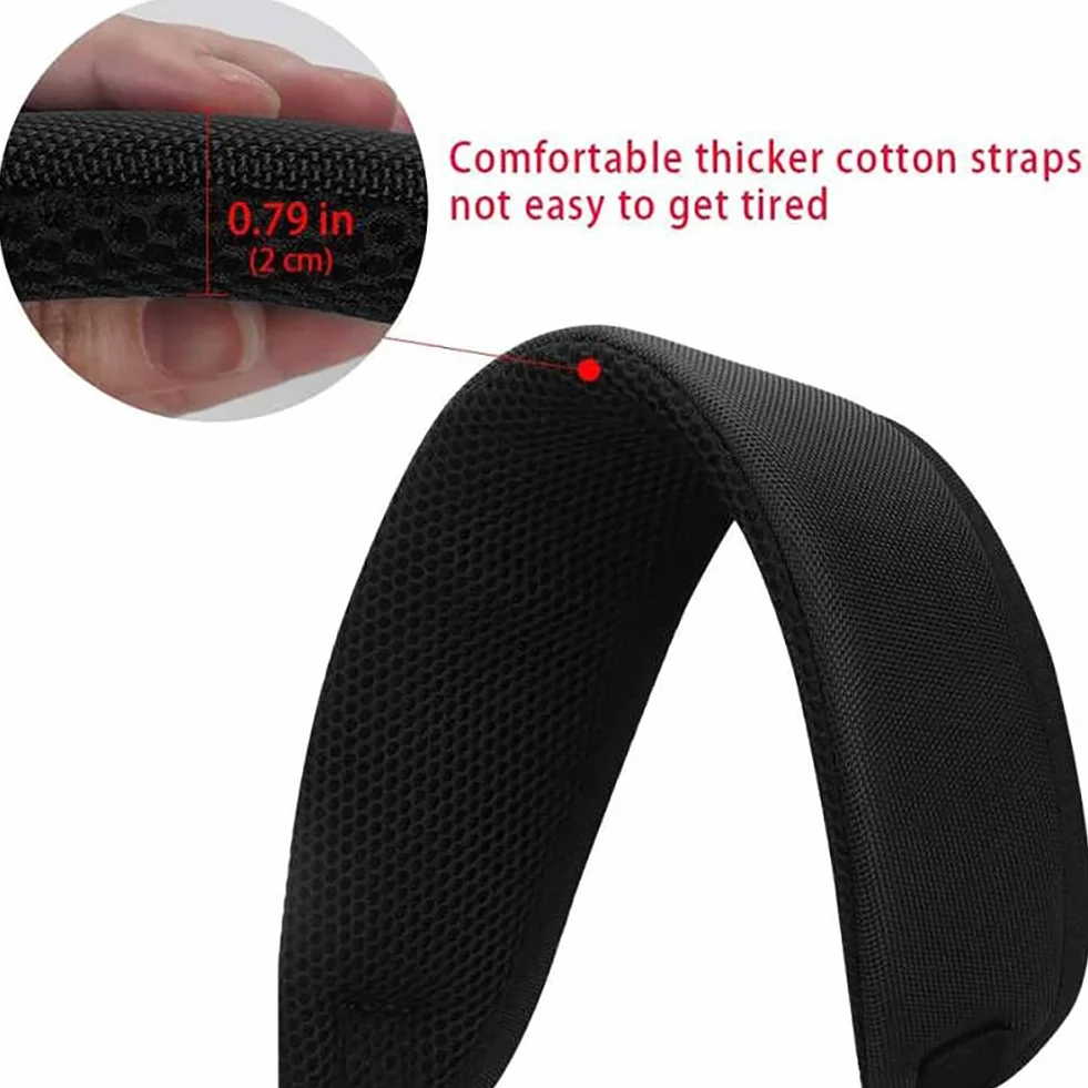 QOTSTEOS Bandoulière rembourrée réglable pour sac de golf, sac à dos, accessoires de sac de golf (noir)