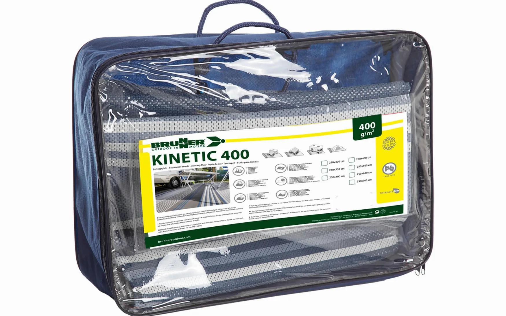 BRUNNER 0201138N.C64 Tapis Kinetic 400 250 x 350 cm, Bleu