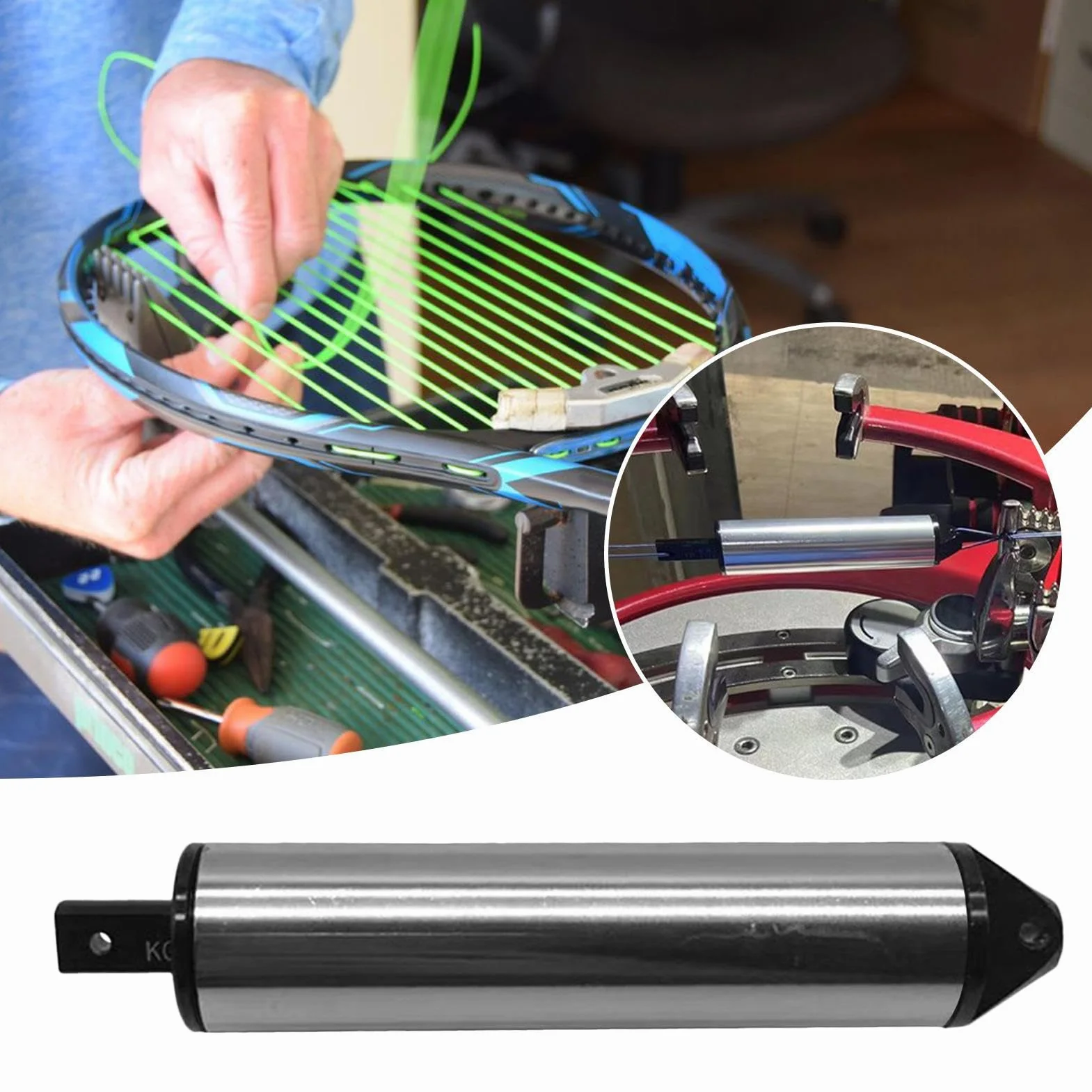 Calibrateur de Tension de Raquette de Badminton, Aide à la Mesure précise des Cordes pour Tennis