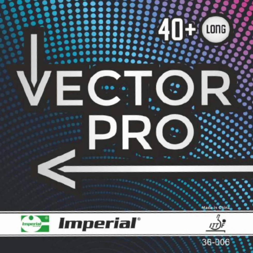 Imperial Vector Pro Revêtement Tennis Table Picots Longs Défensif Homologué ITTF