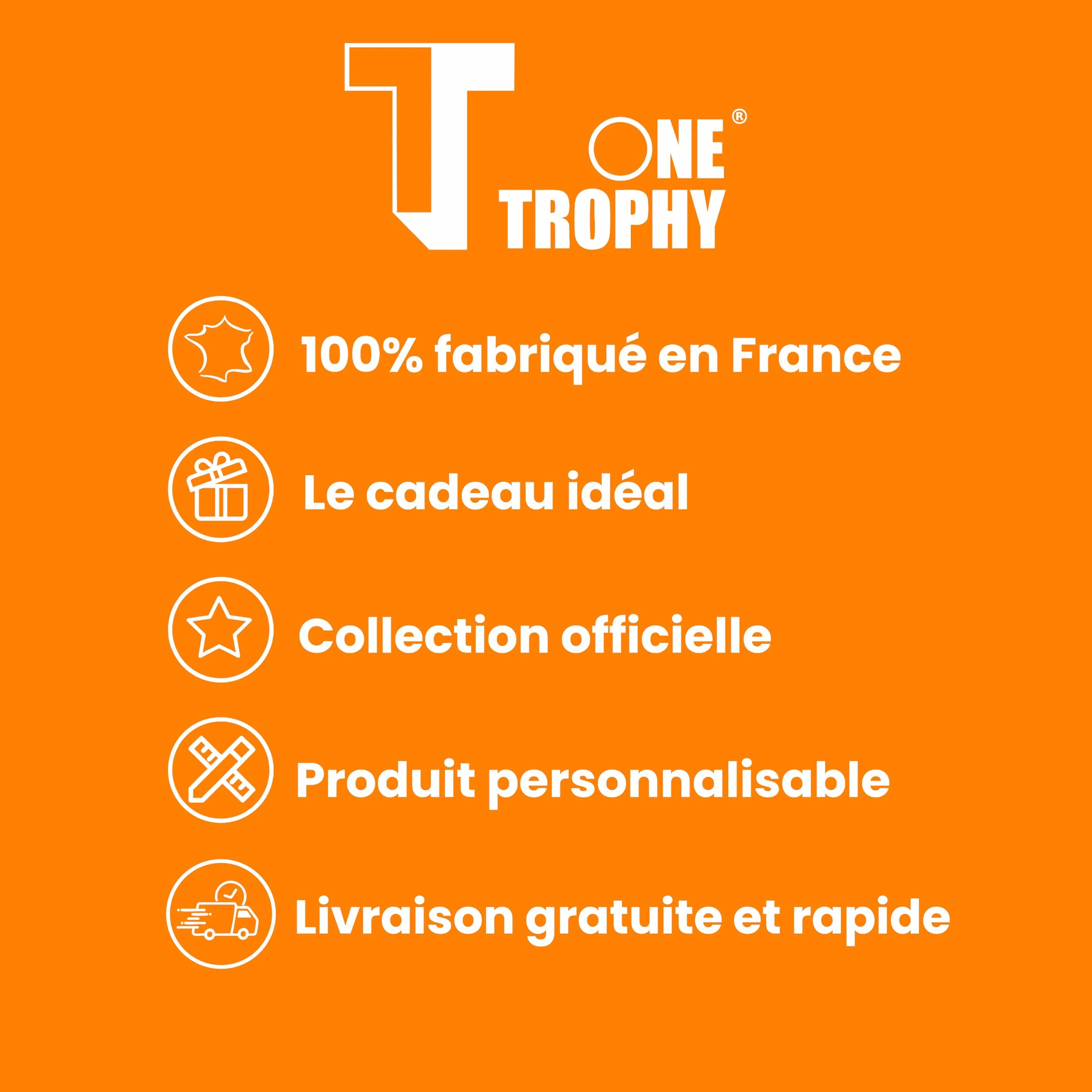 Trophée Collector RC Lens Officiel – Personnalisable avec Photo, Nom & Numéro | Objet de Collection Supporter, Cadeau Unique Made in France
