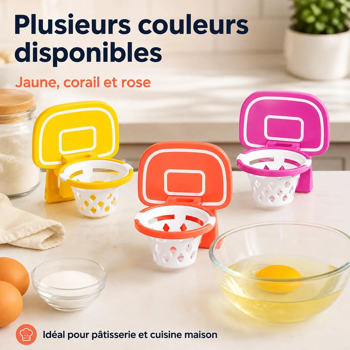 Séparateur d'œuf Panier de Basket Orange Plastique