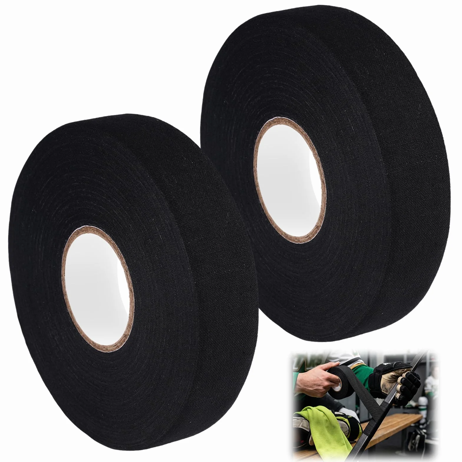Ruban de Hockey Antidérapant 25m x 25mm pour Tennis, Badminton, Golf