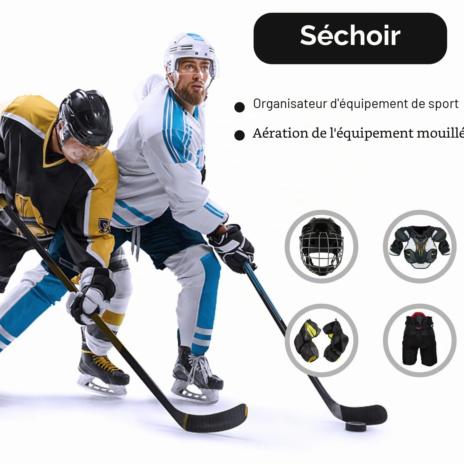 Support d'équipement de Hockey sur Glace, Cintre de Hockey, Support de séchage