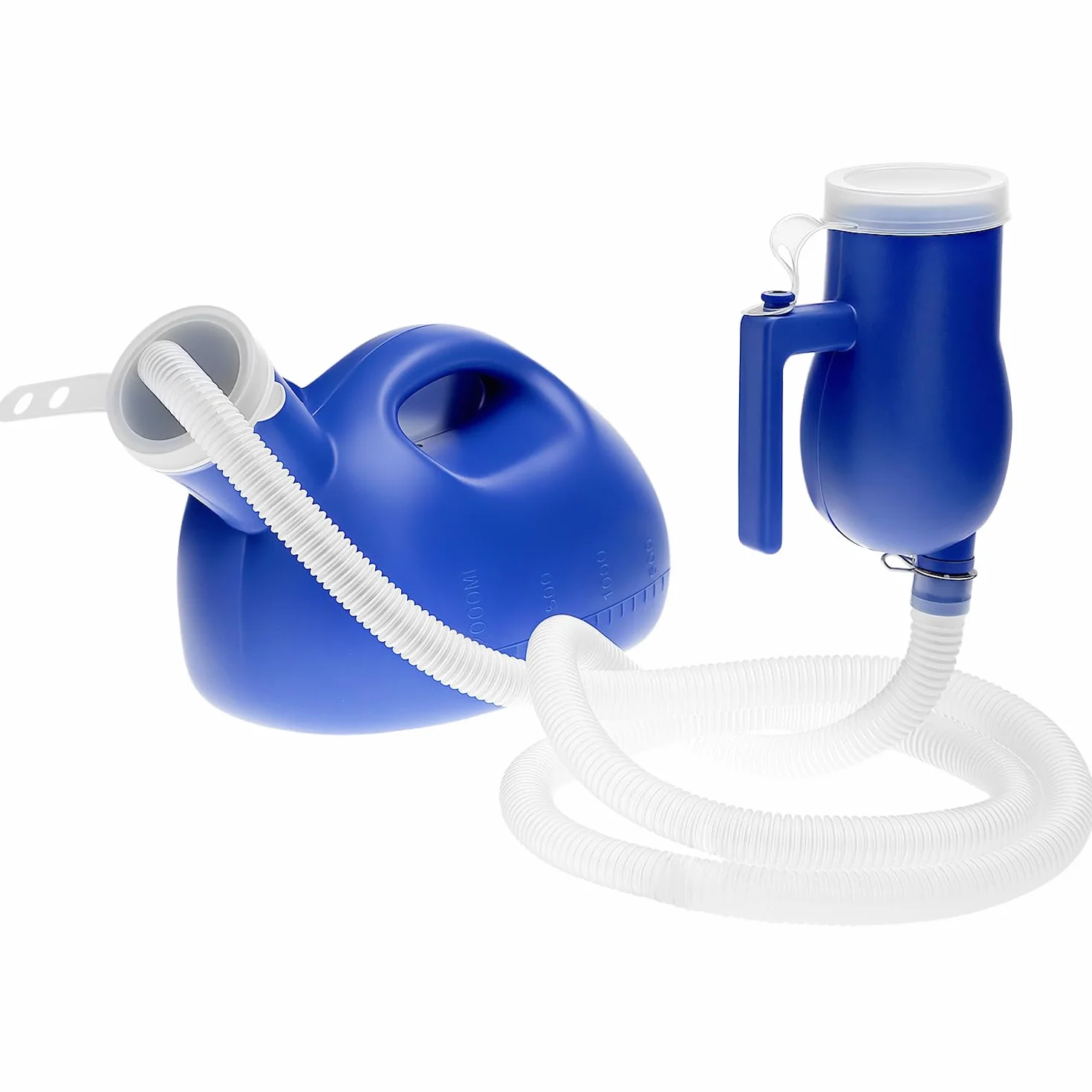 QWORK Urinoir portable pour hommes avec tube 1,6 m 2000 ml voyage voiture camping