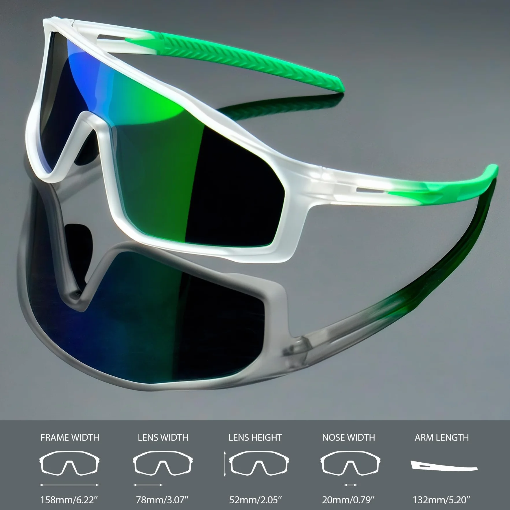 Joopin Lunettes de Soleil Sports Polarisées UV400 pour Hommes Femmes