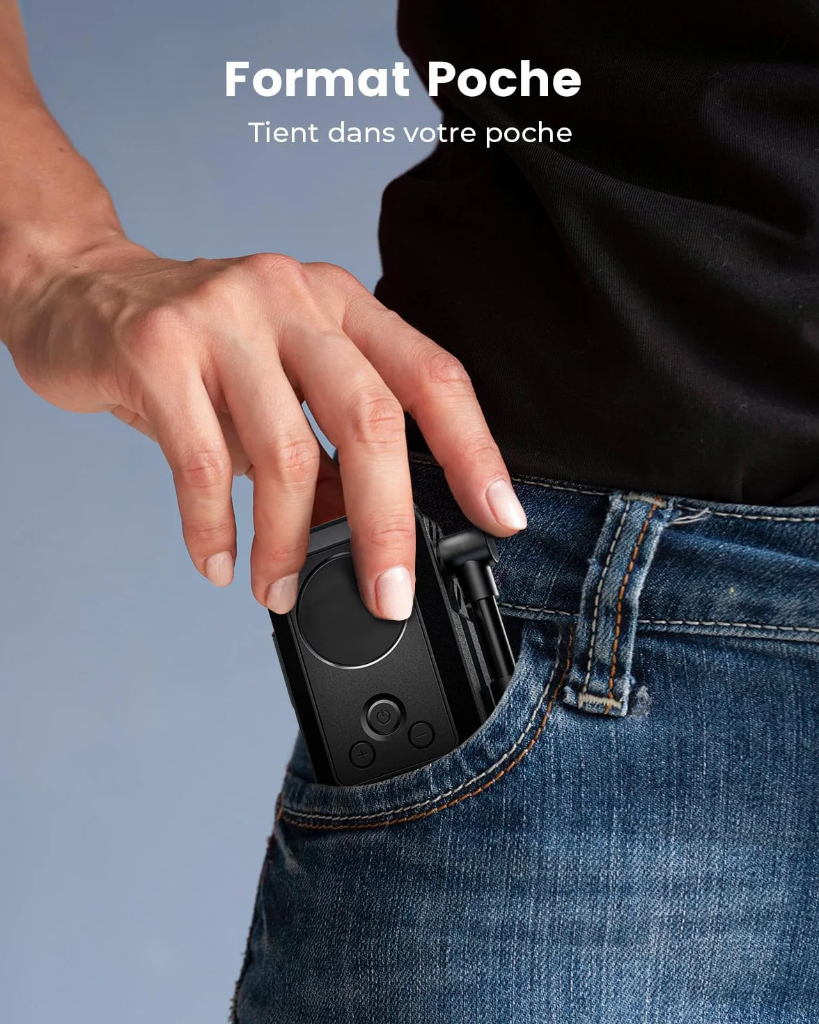 ETENWOLF Pompe à vélo électrique 10,34 Bar Portable avec valves Presta et Schrader