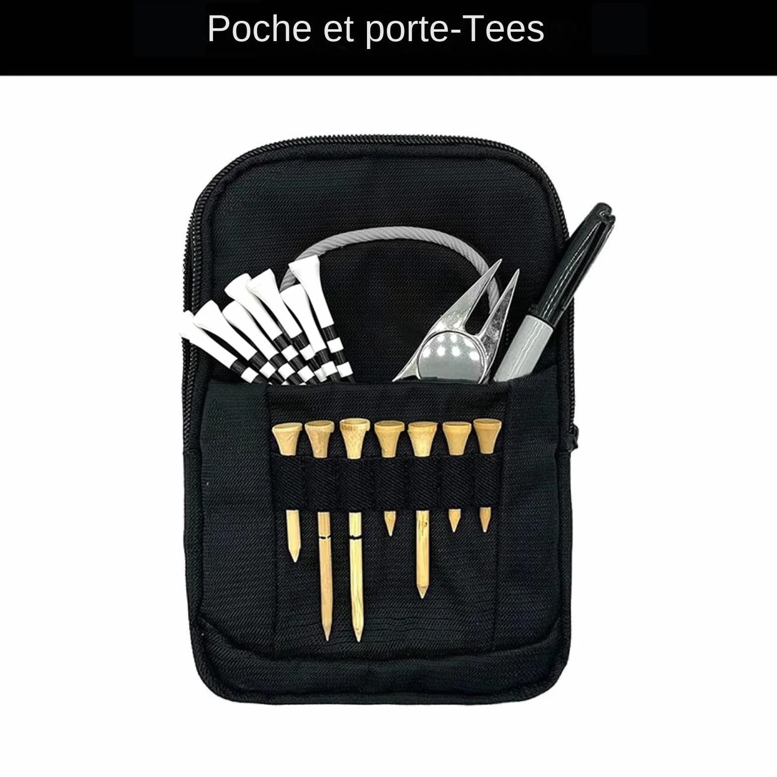Sac pour balle de golf, pochette pour balle de golf | Organisateur de sac de golf Pochette pour objets de valeur de golf,Pochette pour balle de golf, sac organisateur de tee-shirt de golf, pochette po