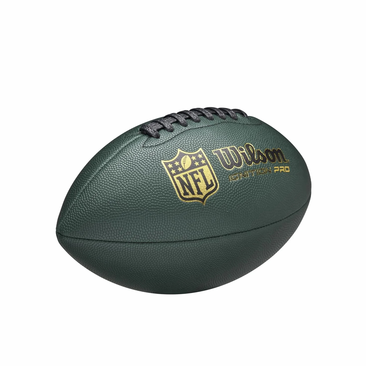 WILSON NFL Ignition Pro Eco Ballon de Football Américain en Cuir Composite Vert Taille Officielle