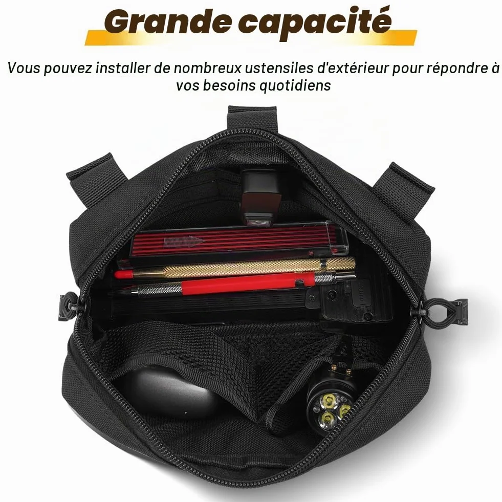 Flintronic Tactique Molle Nylon Sac Ceinture Militaire EDC Gadget Téléphone Plein-Air Randonnée