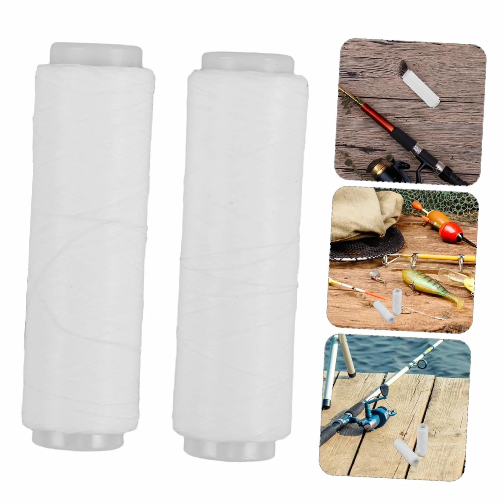 BESTonZON Fil Élastique Invisible en Nylon pour Pêche, 2pcs, Résistant Difficile à Mordre