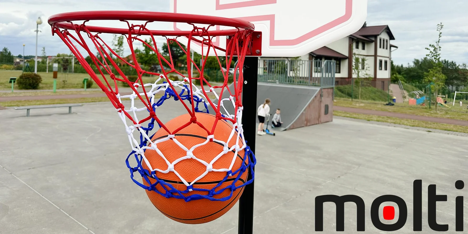 Panier de basket Ø 45 cm/37 cm HangRing avec filet et vis de fixation extérieur