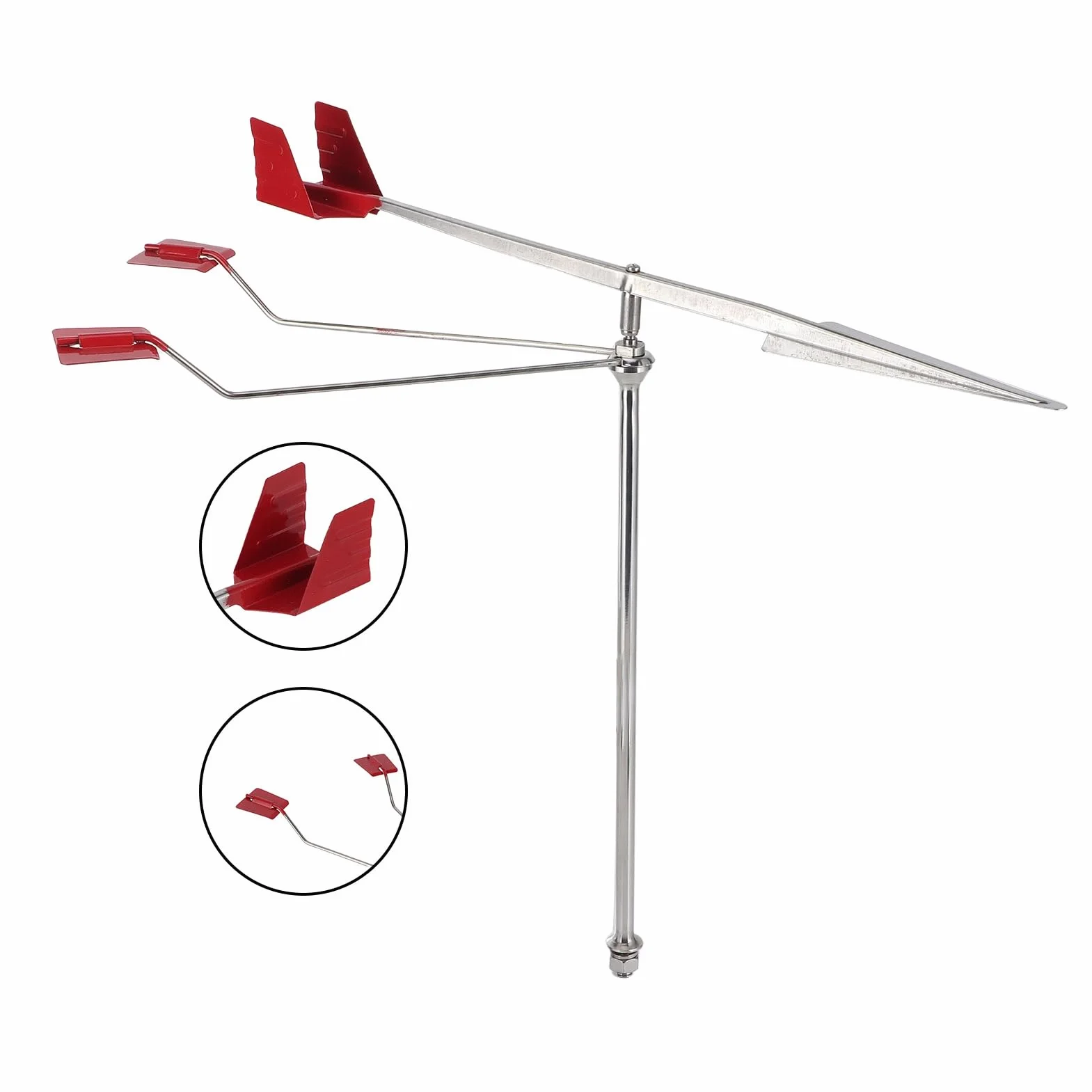 Girouette Marine INOX 304 Indicateur de Direction du Vent pour Yacht Bateau Voile
