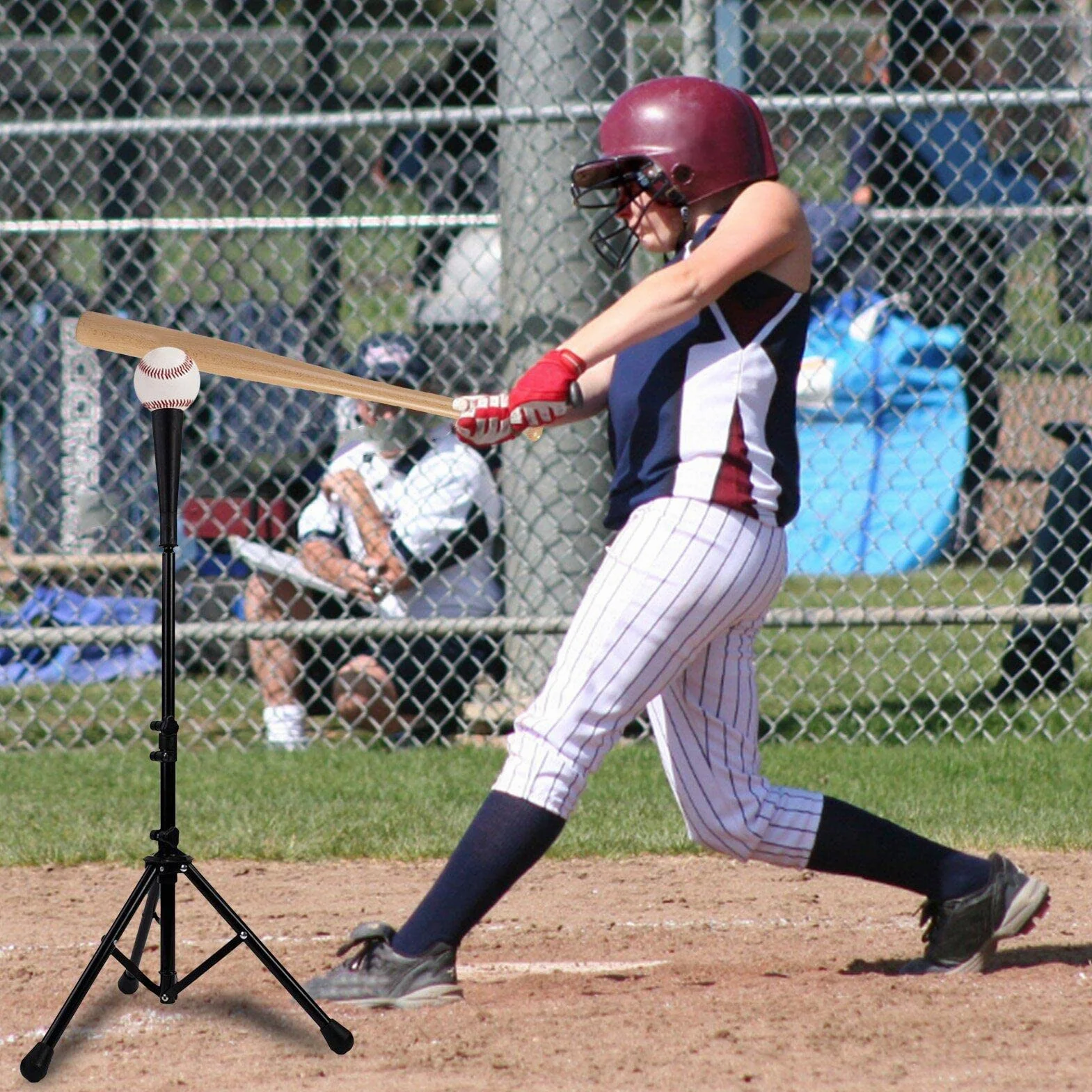 Baseball Softball Batting Tee Adjustable Training Hitting Tee