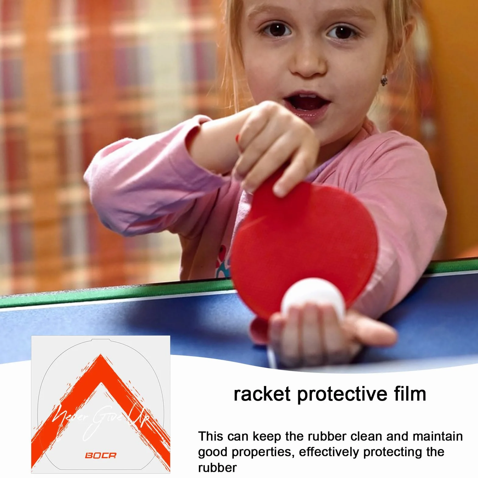 Feuille de Protection Raquette Tennis de Table 5 Pièces Film Collant