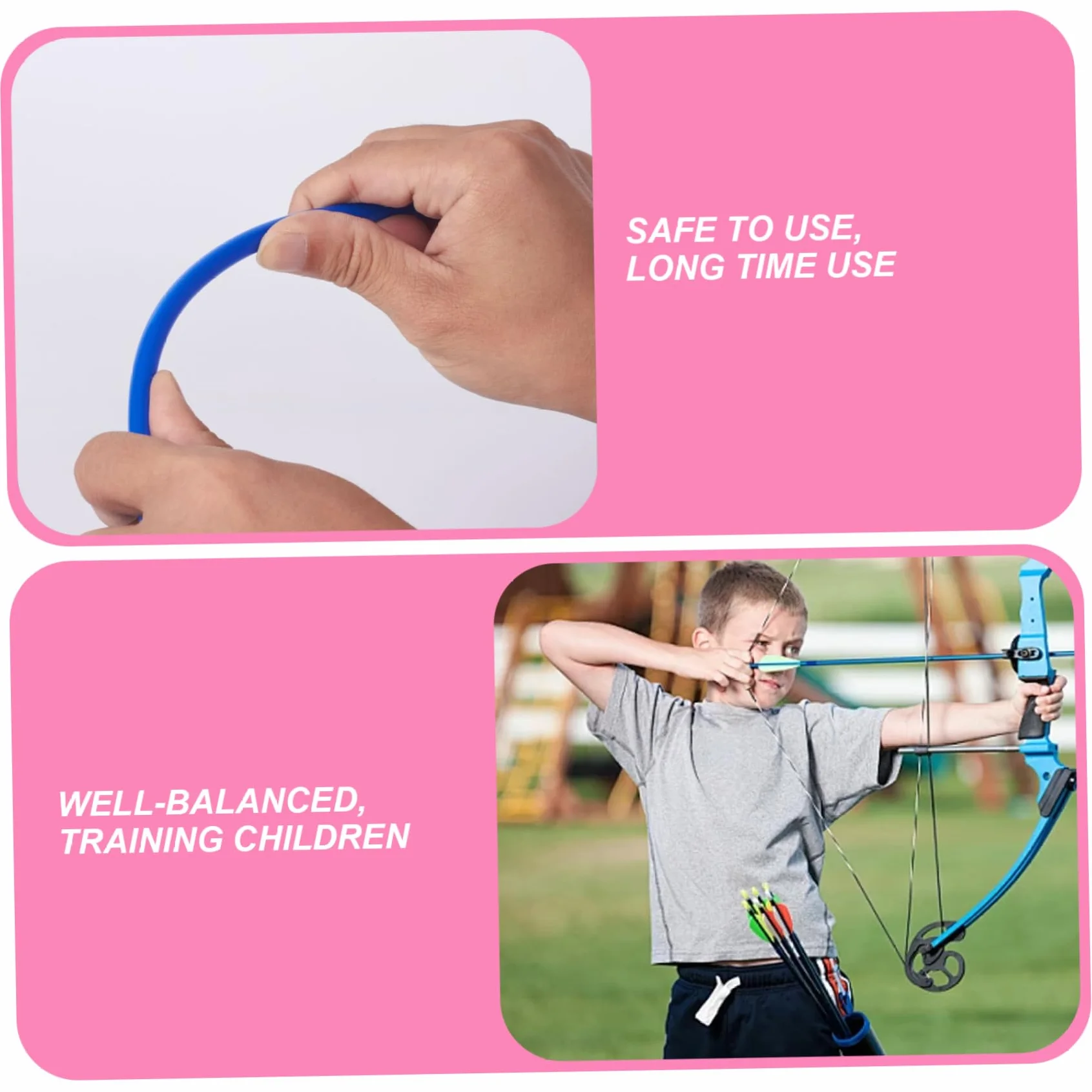 Flèches à Ventouse 42 cm Lot de 12 pour Enfants, Accessoires Tir à l'Arc Réutilisables