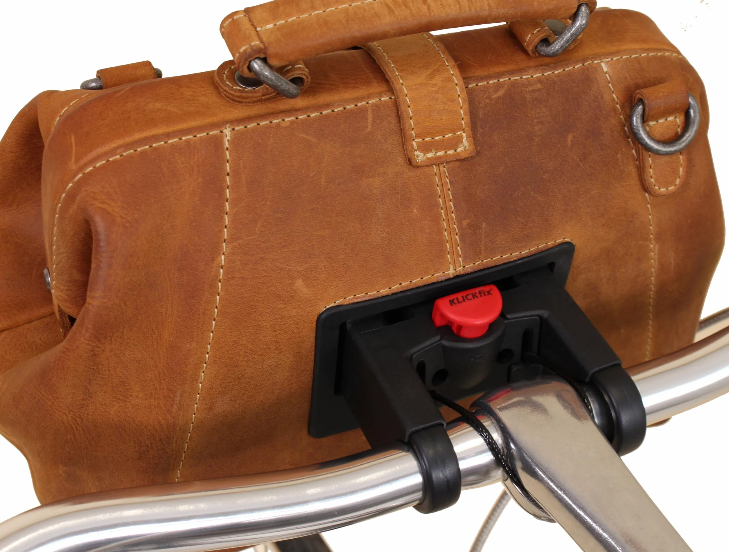 Gusti Tillie A. Sacoche de guidon en cuir vintage avec plaque, sac à bandoulière, sacoche de vélo en cuir, marron