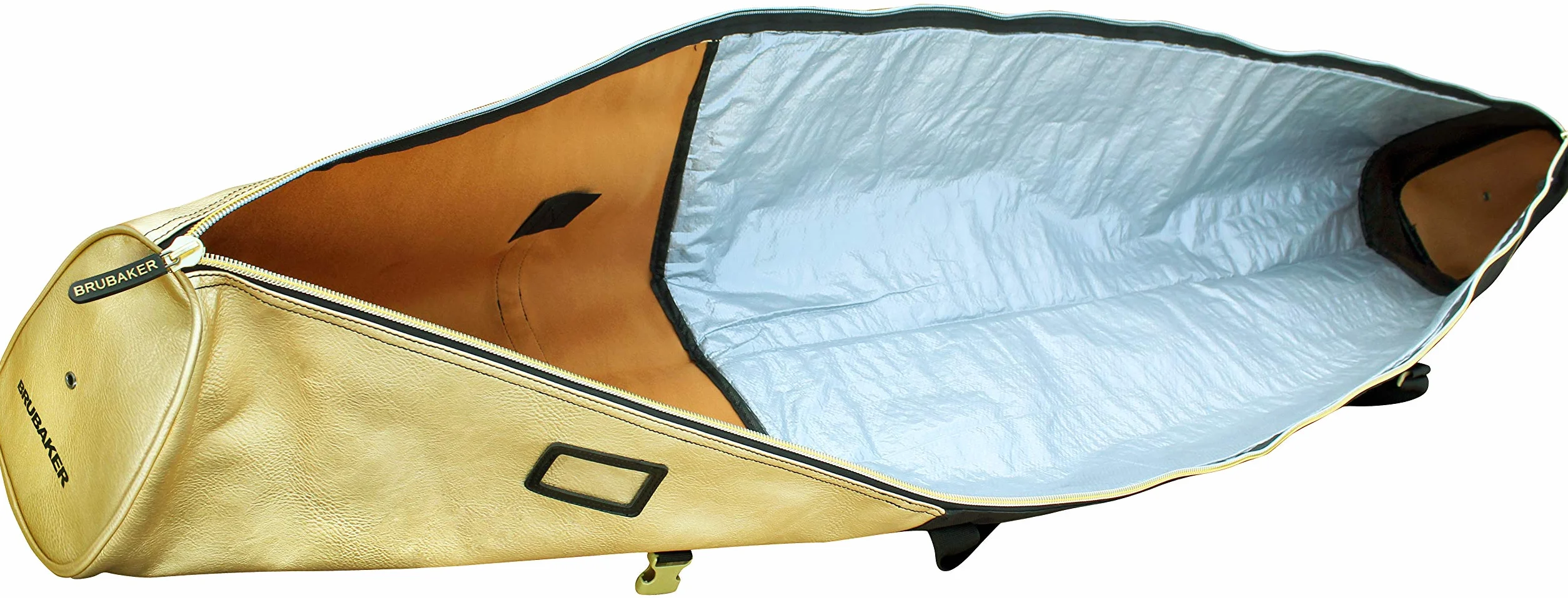 Sac à Chaussures de Ski & Housse à Skis BRUBAKER Saint-Moritz 170 cm ou 190 cm Noir/Doré