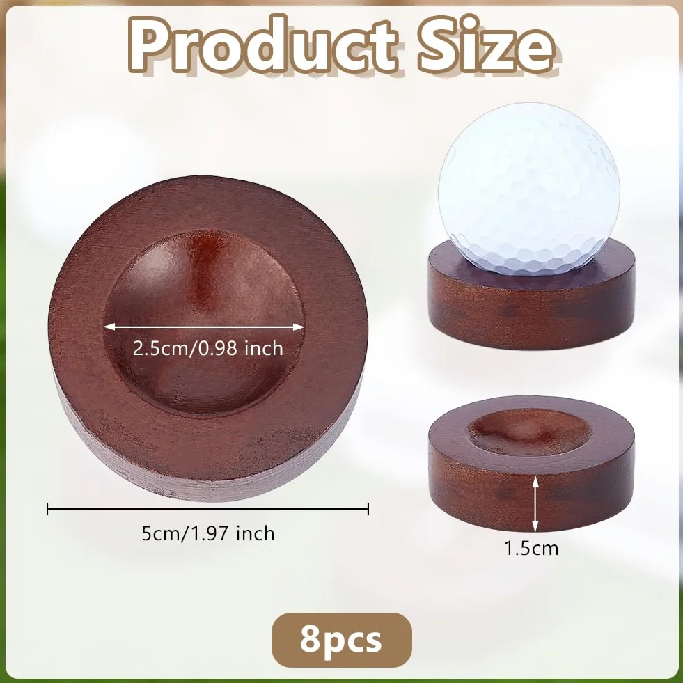 OLYCRAFT présentoir ballon de Golf en bois 5cm pin support affichage balles décor bureau