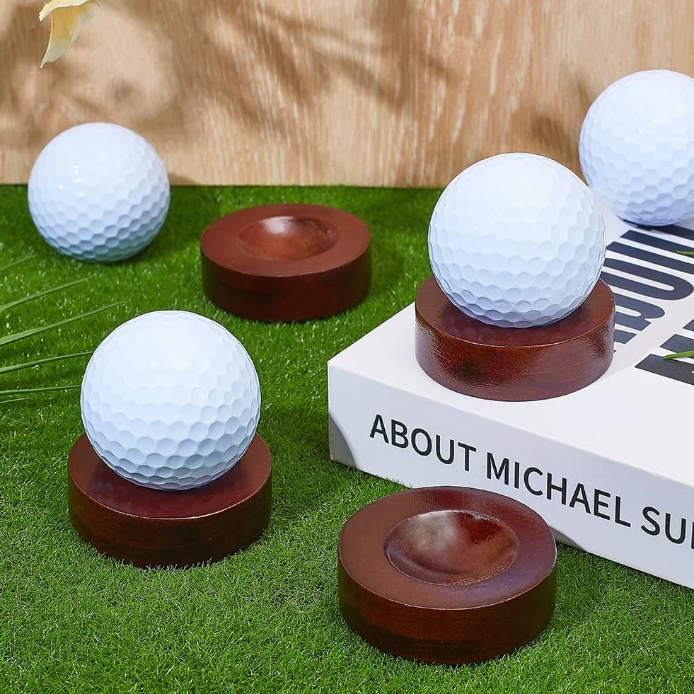 OLYCRAFT présentoir ballon de Golf en bois 5cm pin support affichage balles décor bureau