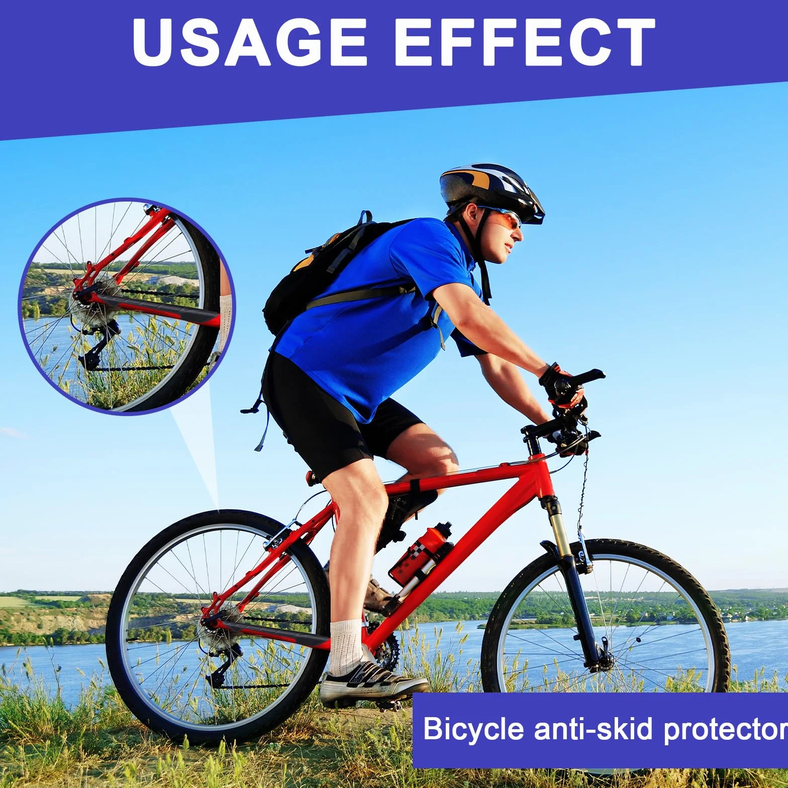 Protection De Chaîne De Vélo 2 Pièces, Anti-Rayures, Accessoires Cyclisme VTT Route Ville
