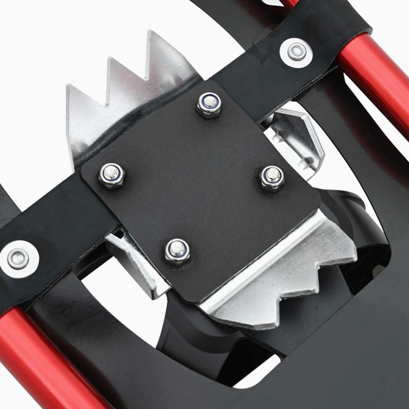 Raquettes à Neige 3 en 1 Argent et Noir 53,5 x 21 cm, Cadre en Aluminium et Plateau HDPE, avec bâtons de randonnée Ajustables et Sac de Transport, pour Chaussures Taille 38 à 48