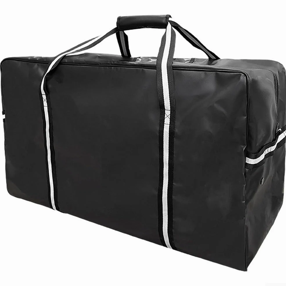 EasyByMall Sac d'équipement de hockey, sac de rangement portable multifonction en PVC étanche pour hockey sur glace, basket-ball, football