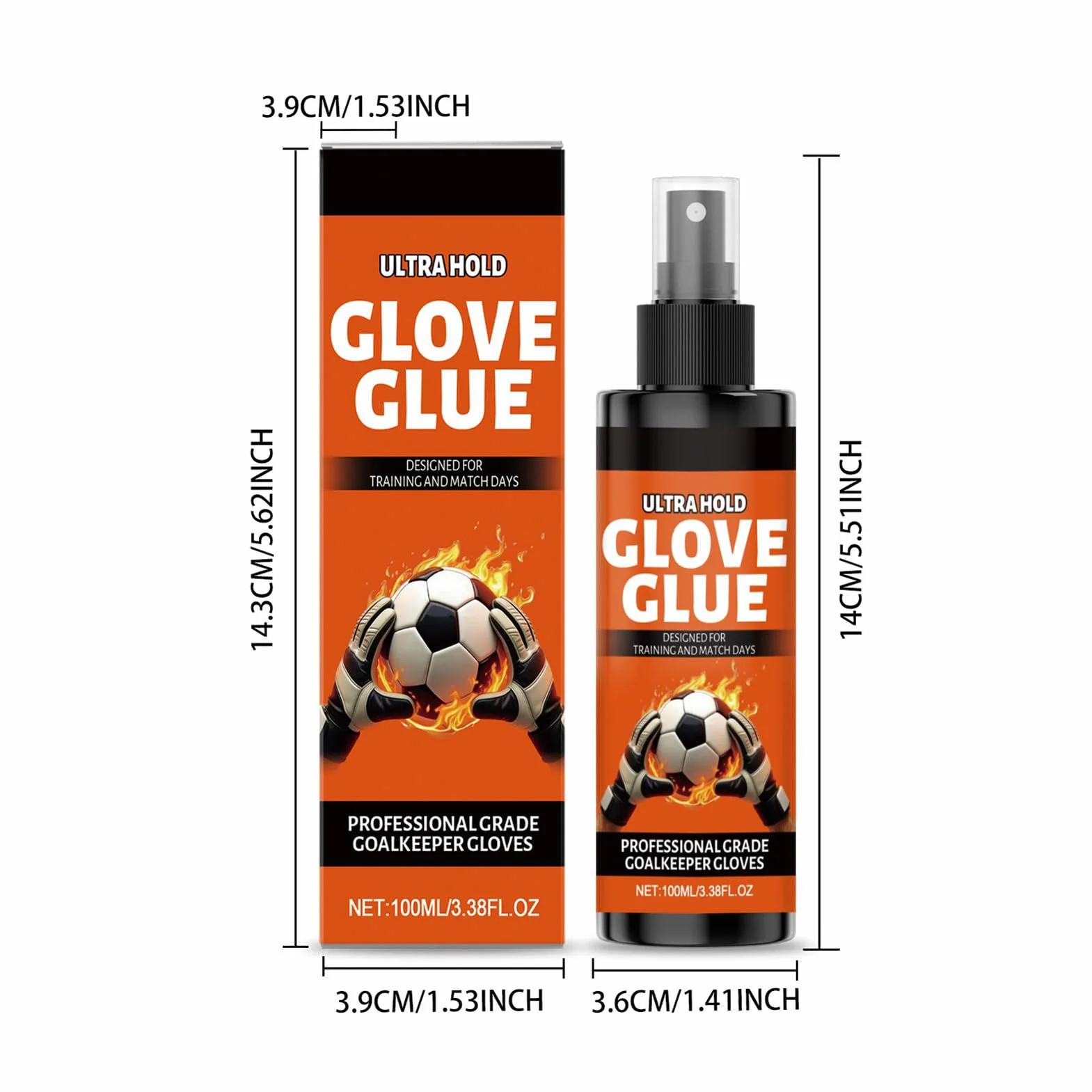 Spray Adhérent pour Gants de Football - 100ml, Antidérapant, Séchage Rapide