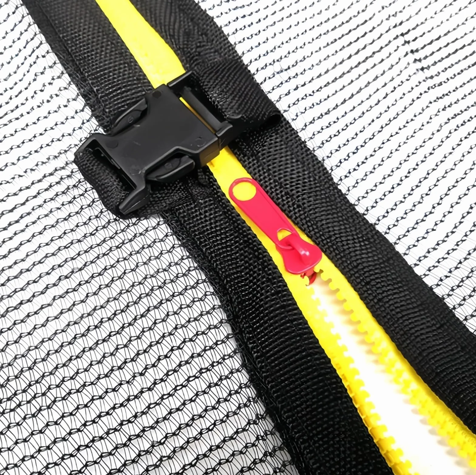 Filet de sécurité pour trampoline 244 306 366 427 cm, filet de rechange pour poteaux 6/8, noir