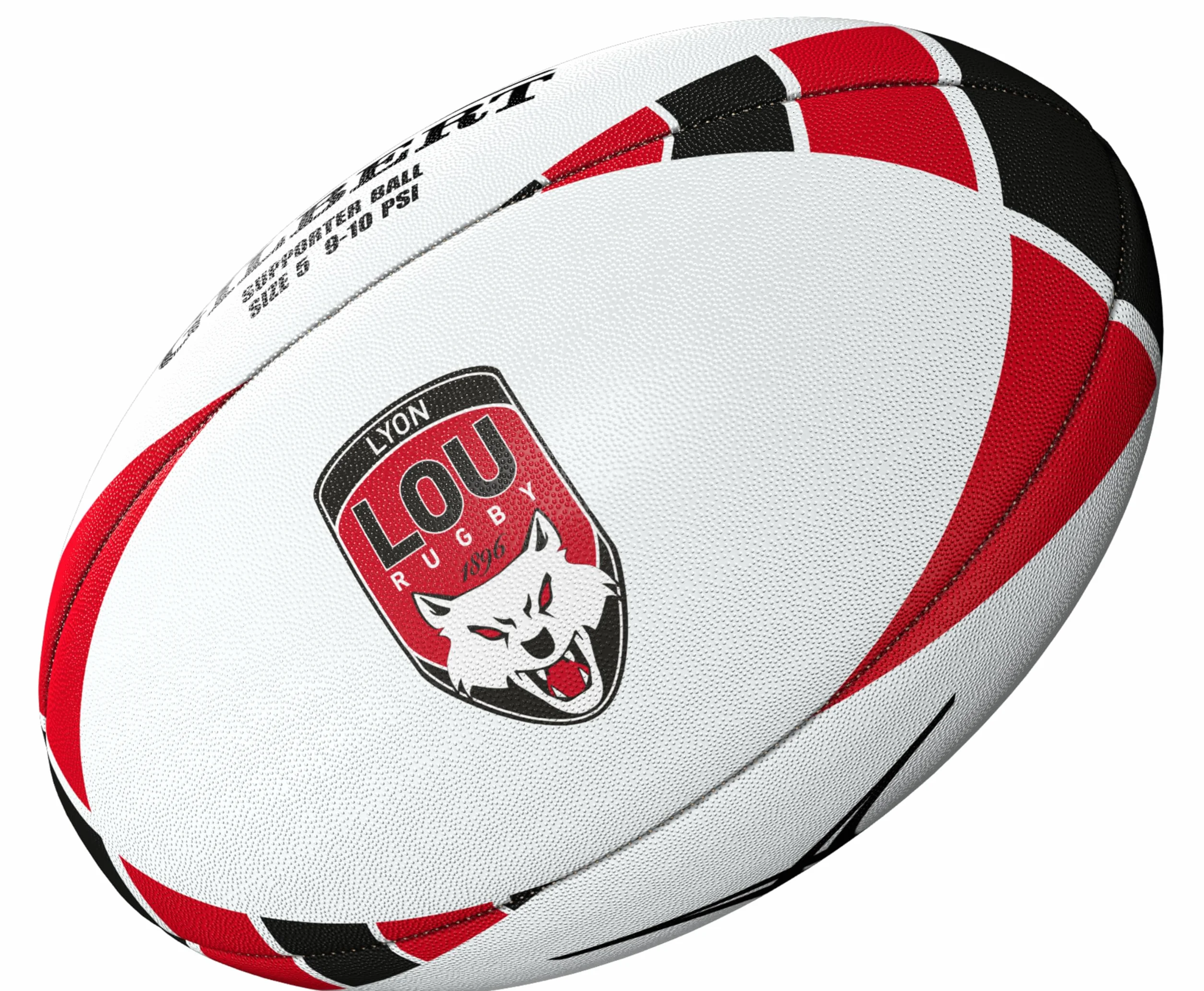 Gilbert Ballon de Rugby Lou - Collection Officielle Lyon Rugby