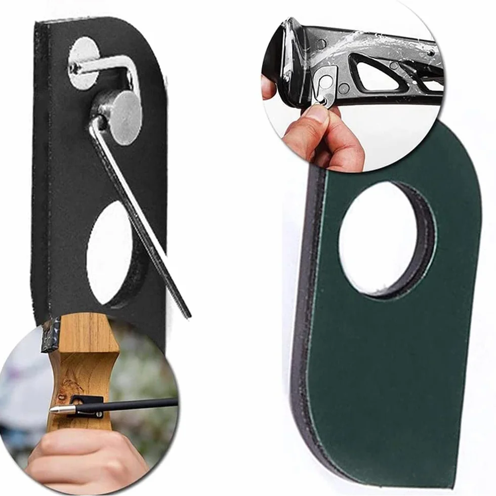 Repose Flèche Magnétique Acier Inoxydable Tir à l'Arc RH Arc Recourbé pour Cible Chasse Professionnel (Noir)