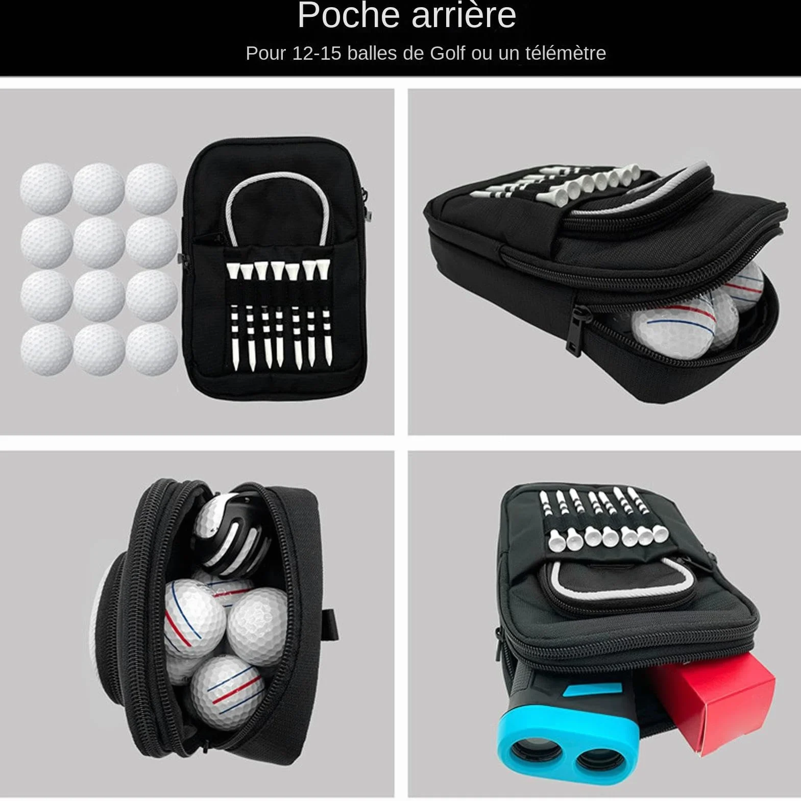 Sac pour balle de golf, pochette pour balle de golf | Organisateur de sac de golf Pochette pour objets de valeur de golf,Pochette pour balle de golf, sac organisateur de tee-shirt de golf, pochette po