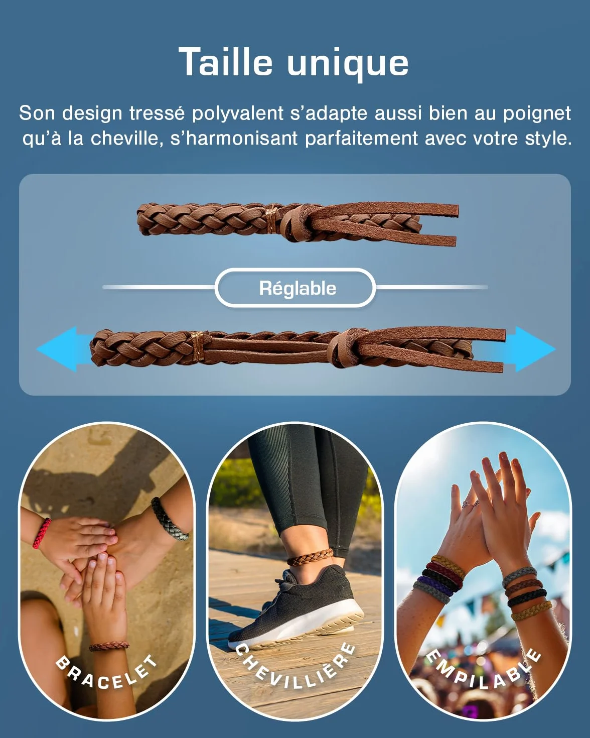 Active Era Bracelet Anti-Moustique en Cuir pour Enfant & Adulte Lot de 12 – Répulsif Naturel 100% Sans DEET, Imperméable