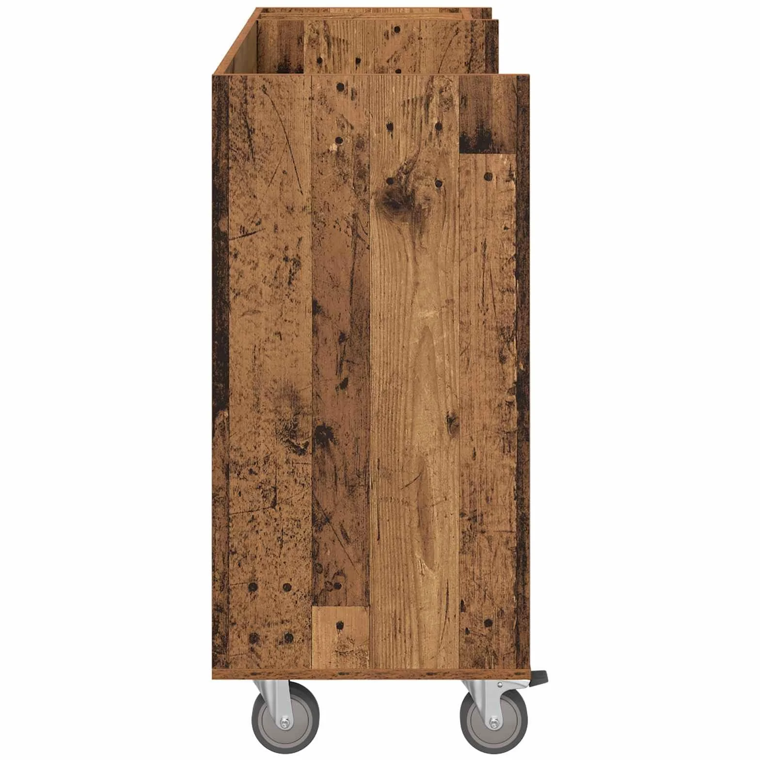 Armoire de Golf avec Roue VidaXL Bois Ancien 120 x 45 x 98 cm Rangement spacieux