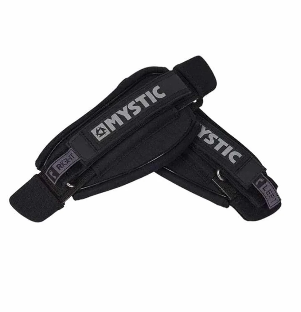 Mystic Watersports Asymmetrical Black Footstrap Set Kitesurf Windsurfing