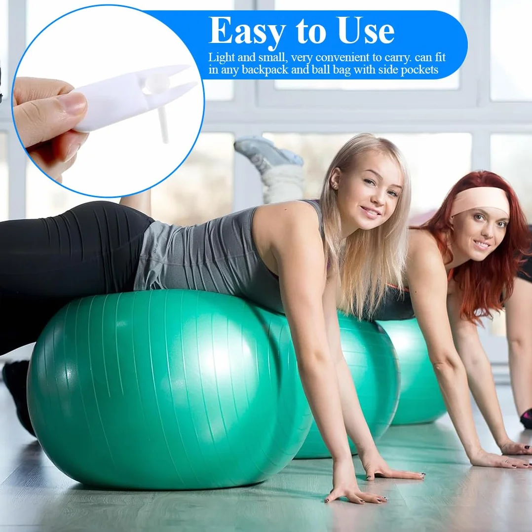 Bouchon d'air Yoga, Kit de Remplacement pour Ballon d'exercice, Tige de Prise de Rechange avec Outil Amovible