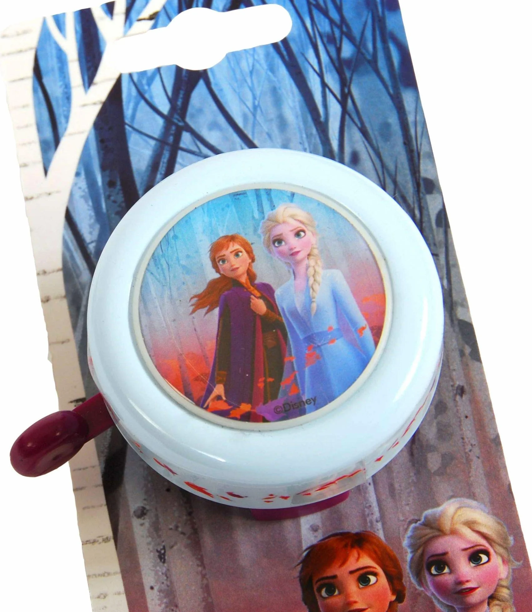 Kubbinga La Reine des Neiges 2 Frozen 2 Sonnette de vélo Cloche de vélo Enfant Filles