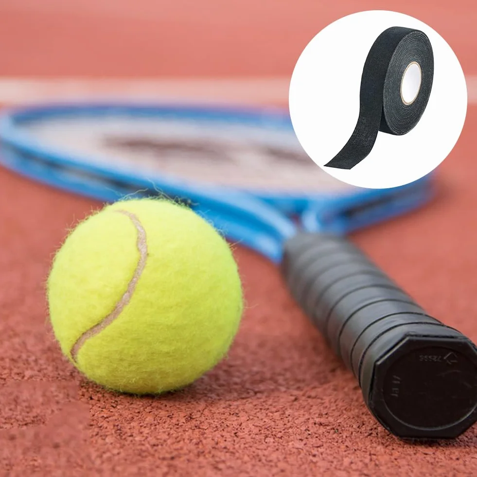 Ruban de Hockey Adhésif 25m × 25mm Noir pour Raquette