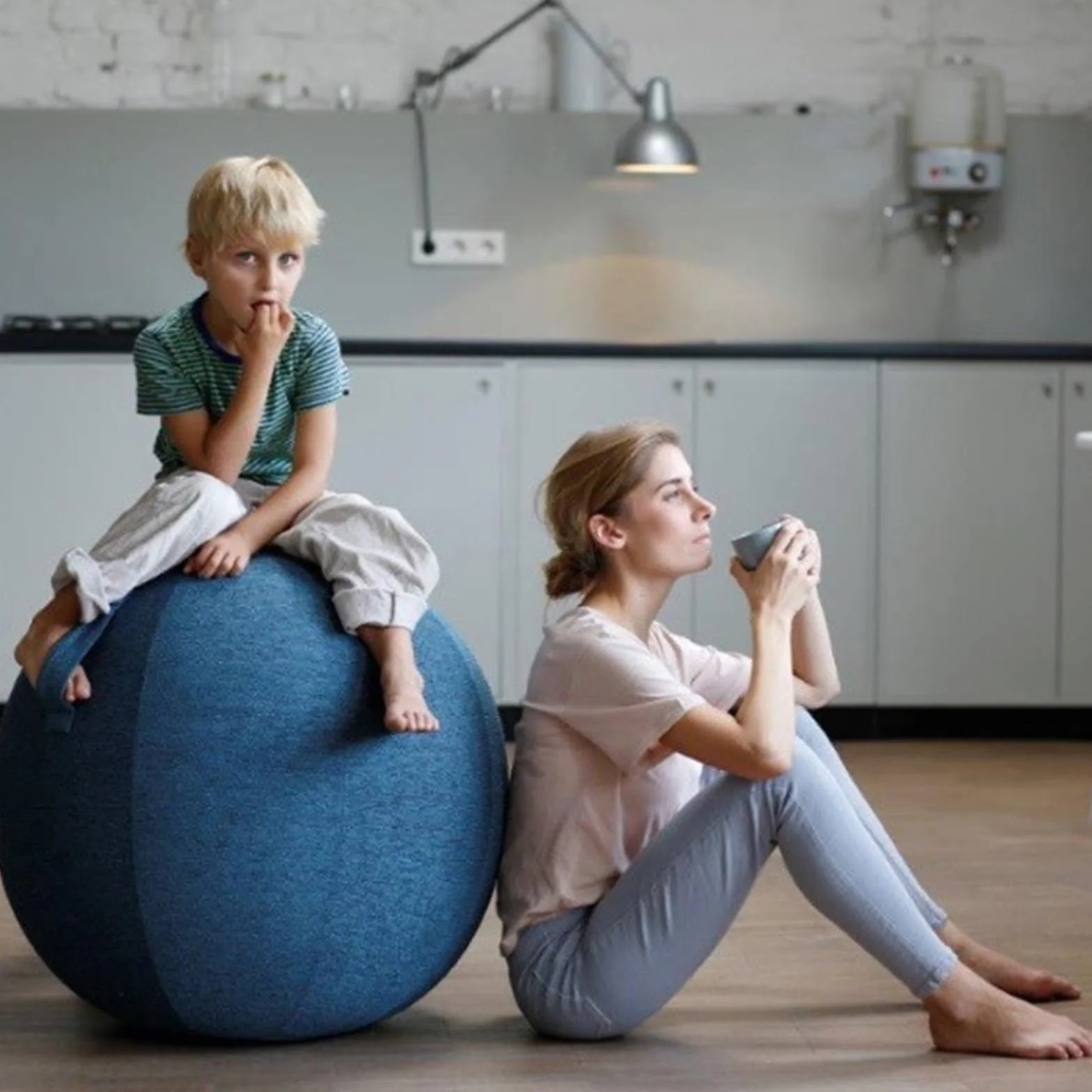 Swiss Ball Ballon Gym Grossesse 55/65/75 cm Protection Contre La Poussière Couverture pour Exercice