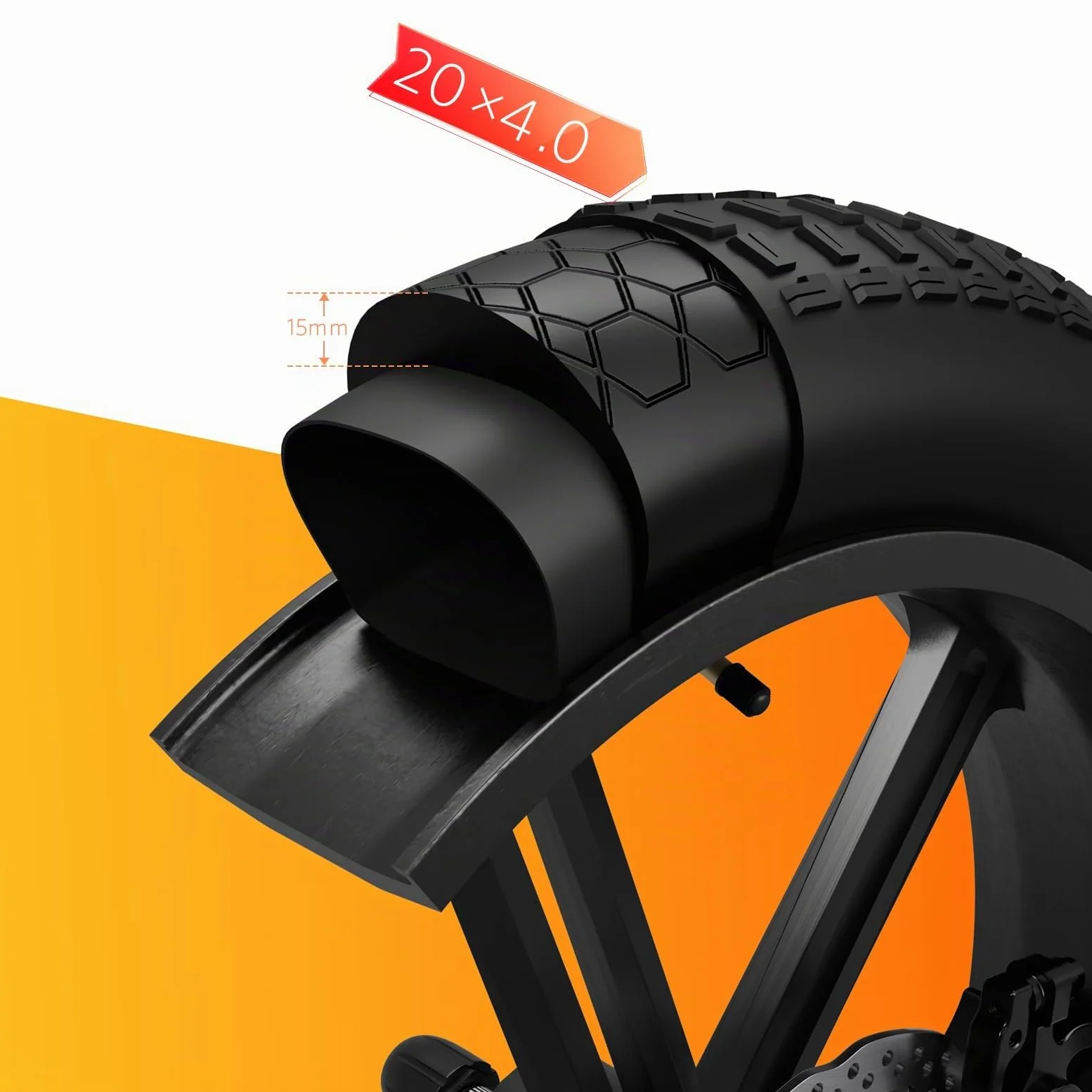 OUXI 20×4 Insert de chambre à air, protection de chambre à air anti-crevaison pour vélo, liner de pneu de vélo anti-crevaison, prévient les crevaisons causées par les pointes et les têtes de chèvre