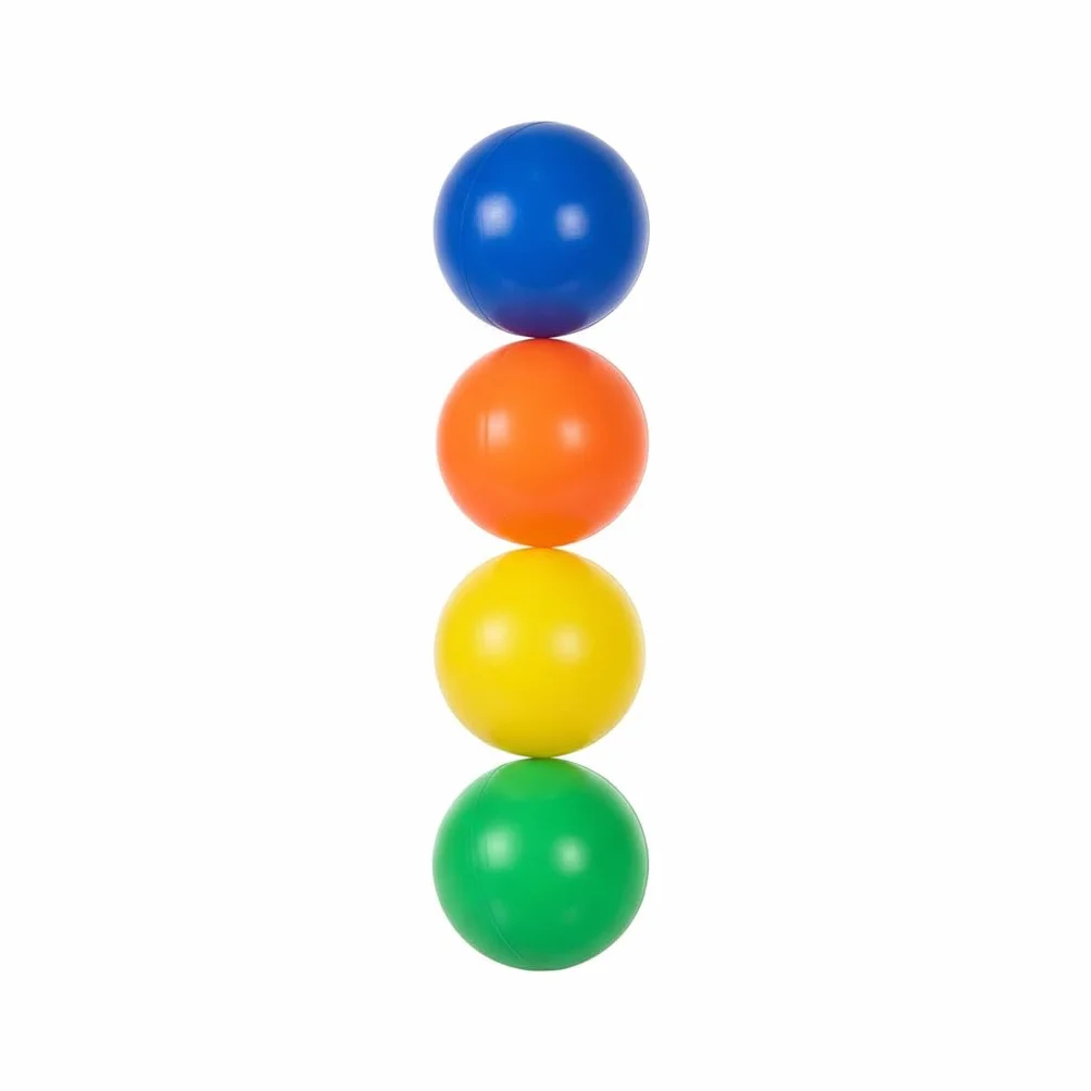 Balles de plage pour raquettes BRILY, 4 cm, lot de 4, multicolore