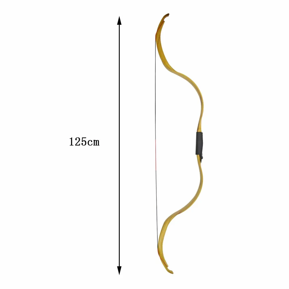 Ensemble d'arc traditionnel classique en bois avec flèche 30lbs