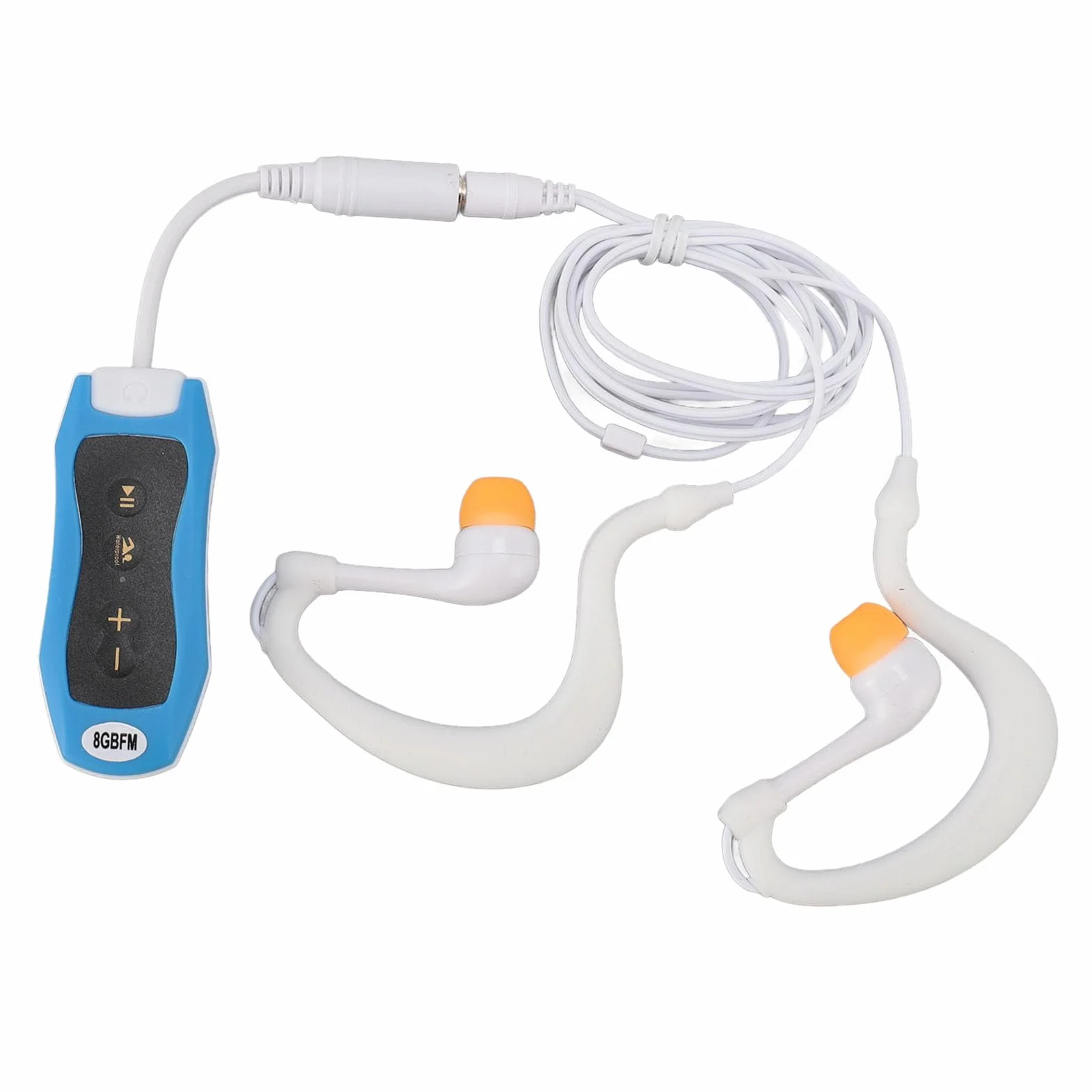 Elprico Lecteur MP3 Etanche Mémoire 8 Go IPX8 USB 2.0 Rechargeable Bleu