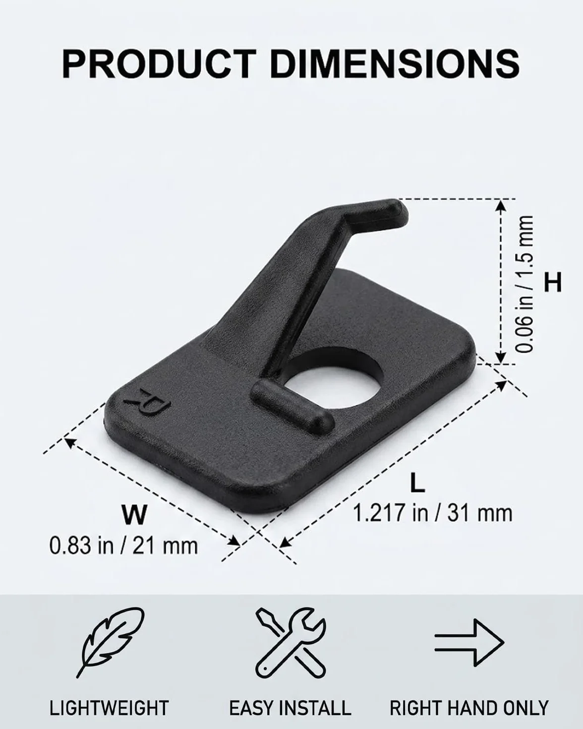 Repose-Flèche Auto-Adhésif en Plastique pour Arc Recurve, 6 Pièces, Guidage Stable & Précis pour Tir à l'Arc